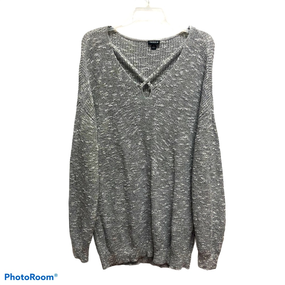 TORRID Marled Knit Cozy Neck Sweater Size 2